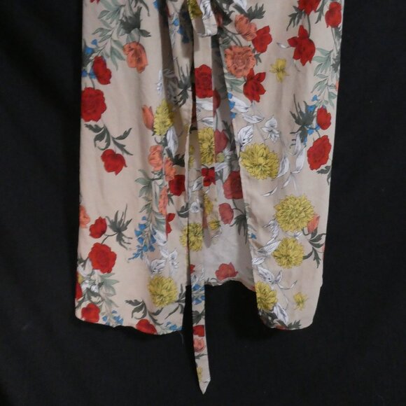 GIRLS ON FILM | size 10 | Floral Tie Waist Gown / Cover-Up - Picture 8 of 16
